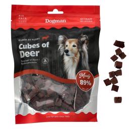 Dogman Cubes of Deer Hjorte Terninger 300g